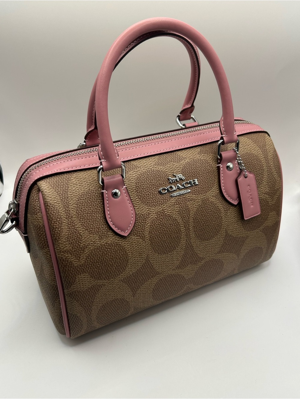 Coach Rowan Satchel Dusty Pink